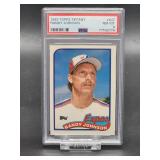 1989 Topps Tiffany Randy Johnson Rookie Card #647 PSA 8