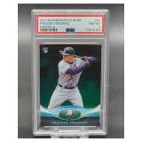 2011 Bowman Platinum Freddie Freeman Rookie Baseball Card #57 PSA 8