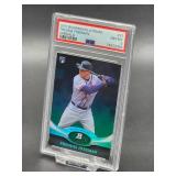 2011 Bowman Platinum Freddie Freeman Rookie Baseball Card #57 PSA 8