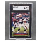 2003 Fleer Ultra Tom Brady Football Card #114 SGC 9.5