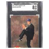 1991 Topps Stadium Club Nolan Ryan Baseball Card #200 SGC 8