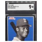 1991 Score Ken Griffey Jr. Baseball Card #858 SGC 9