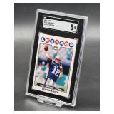 2008 Topps Tom Brady Football Card #286 SGC 5