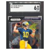 2019 Panini Prizm D.P. Tom Brady Football Card #94 SGC 6