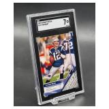 2009 Upper Deck Draft Edition Tom Brady Football Card #187 SGC 7