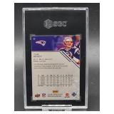 2009 Upper Deck Draft Edition Tom Brady Football Card #187 SGC 7