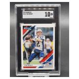 2019 Donruss Tom Brady Football Card #162 SGC 10