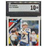 2019 Donruss Tom Brady Football Card #162 SGC 10