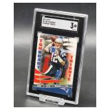 2008 Topps Tom Brady Football Card #TBT-TBB SGC 3