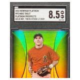 2010 Bowman Platinum Limited 17/539 Mike Trout Platinum Prospects Baseball Card #PP5 SGC 8.5