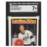 1991-92 Topps Wayne Gretzky Hockey Card #520 SGC 7