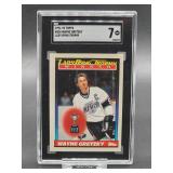 1991-92 Topps Wayne Gretzky Hockey Card #520 SGC 7