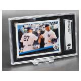 2009 Topps Update Derek Jeter Baseball Card #UH69 SGC 9