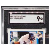 2009 Topps Update Derek Jeter Baseball Card #UH69 SGC 9