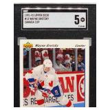 1991-92 Upper Deck Wayne Gretzky Hockey Card #13 SGC 5