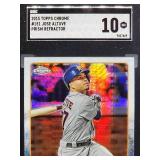 2015 Topps Chrome Jose Altuve Prizm Refractor Baseball Card #151 SGC 10
