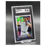 2015 Topps Chrome Justin Verlander Refractor Baseball Card #191 SGC 9.5