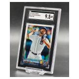 2015 Topps Chrome Justin Verlander Refractor Baseball Card #191 SGC 9.5