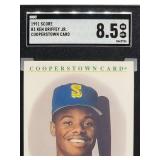 1991 Score Ken Griffey Jr. Baseball Card #83 SGC 8.5