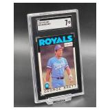 1986 O-Pee-Chee George Brett Baseball Card #300 SGC 7