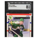 1990-91 Score Minnesota North Stars Neal Broten Hockey Card #144 SGC 8