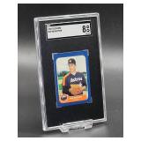 1986 Fleer Mini Nolan Ryan Baseball Card #65 SGC 8