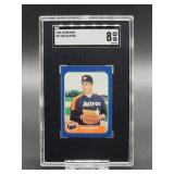 1986 Fleer Mini Nolan Ryan Baseball Card #65 SGC 8
