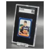 1986 Fleer Mini Nolan Ryan Baseball Card #65 SGC 8