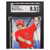 2011 Bowman Mike Trout Baseball Card #BBR6 SGC 8.5