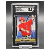 2011 Bowman Mike Trout Baseball Card #BBR6 SGC 8.5