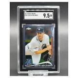 2014 Topps Chrome Justin Verlander Baseball Card #140 SGC 9.5