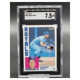1984 Topps George Brett Baseball Card #500 SGC 7.5