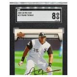 2005 Upper Deck Pro Sigs Frank Thomas Baseball Card #23 SGC 8