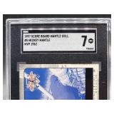 1997 Score Board Mickey Mantle MVP 1962 Baseball Card #5 SGC 7