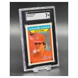 1988 Topps Pete Rose Baseball Card #22 SGC 7