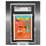 1988 Topps Pete Rose Baseball Card #22 SGC 7