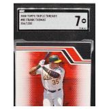 2008 Topps Triple Threads Limited 356/1350 Frank Thomas Baseball Card #80 SGC 7