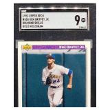 1992 Upper Deck Ken Griffey Jr. Gold Hologram Baseball Card #650 SGC 9