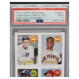 2013 Topps Archives Cobb/Mays/Griffey/Trout Baseball Card #CMGT PSA 9