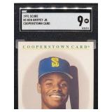 1991 Score Ken Griffey Jr. Baseball Card #B3 SGC 9