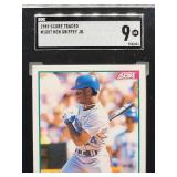 1989 Score Traded Ken Griffey Jr. Rookie Baseball Card #100T SGC 9