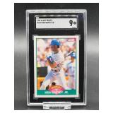 1989 Score Traded Ken Griffey Jr. Rookie Baseball Card #100T SGC 9