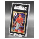 2017 Topps Chrome Mike Trout Baseball Card #87-MT SGC 9.5