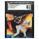 1995 Pinnacle Sportflix Frank Thomas 3D Detonators Baseball Card #DE4 SGC 8