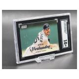 2017 Topps Stadium Club Justin Verlander Baseball Card #42 SGC 10