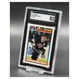 1991-92 Topps Wayne Gretzky All-Star Hockey Card #258 SGC 8