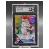 2016 Topps Chrome Aaron Nola Refractor Baseball Card #114 SGC 10