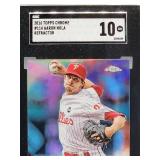 2016 Topps Chrome Aaron Nola Refractor Baseball Card #114 SGC 10