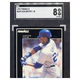 1992 Pinnacle Ken Griffey Jr. Baseball Card #549 SGC 8