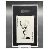 1977-78 Sports Deck Mickey Mantle Black Joker Playing Card SGC 9.5